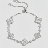 Clover Charm Bracelet - Silver