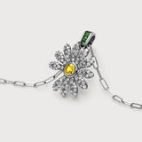 Emerald Daisy Necklace  – Diamond Edition